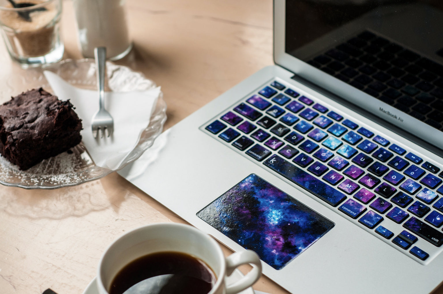 Stardust Naklejka na Klawiaturę MacBooka z galaktyką i kosmosem 2