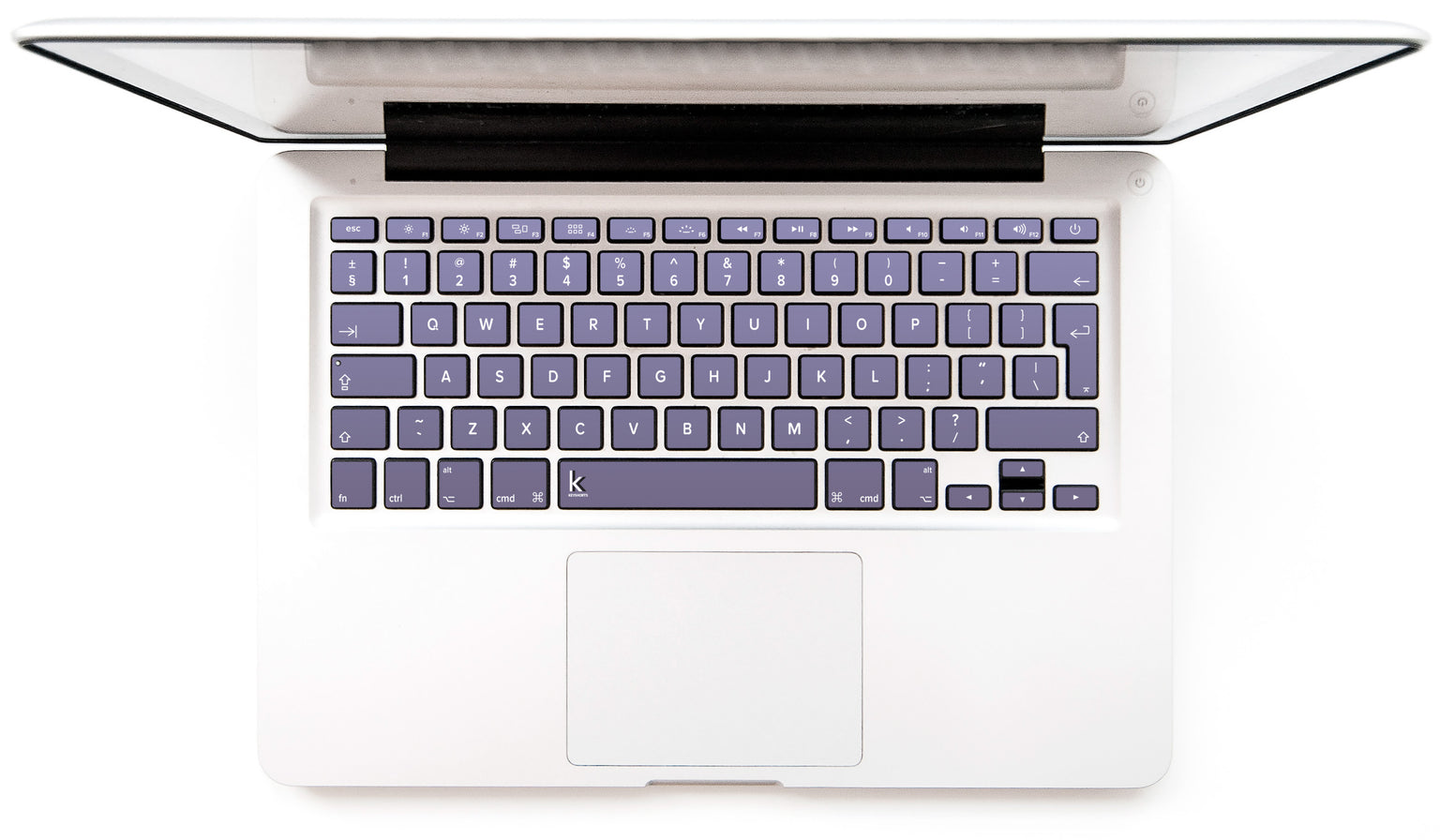 Orchid Gray nie-metaliczna Naklejka na Klawiaturę MacBooka