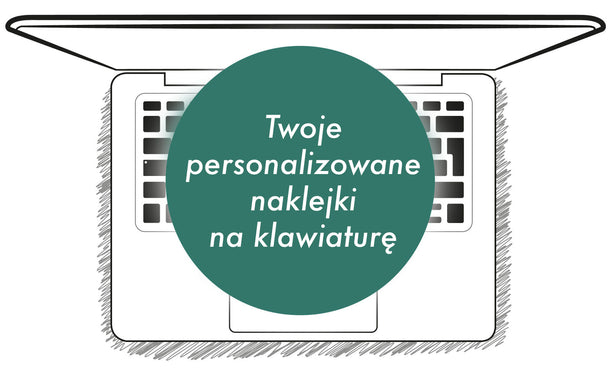 Personalizowane naklejki na klawiaturę