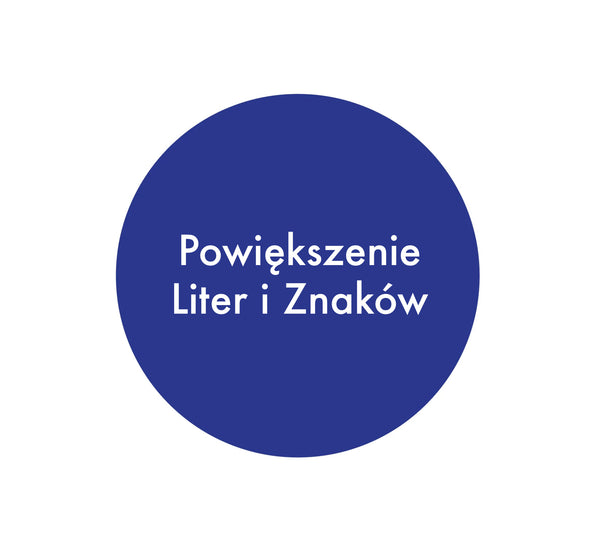 Powiększenie Liter i Znaków
